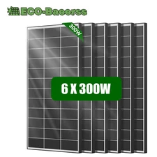 300W 600W 900W 1200W Bifacial Solar Panel Mono 12V Charging RV Camping Off-Grid