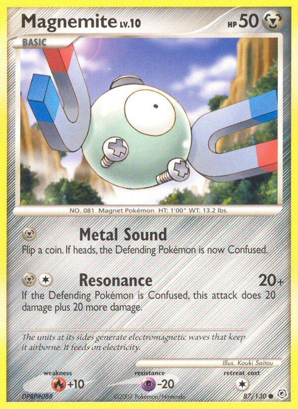 Pokemon Magnemite (87/130) Diamond & Pearl LP