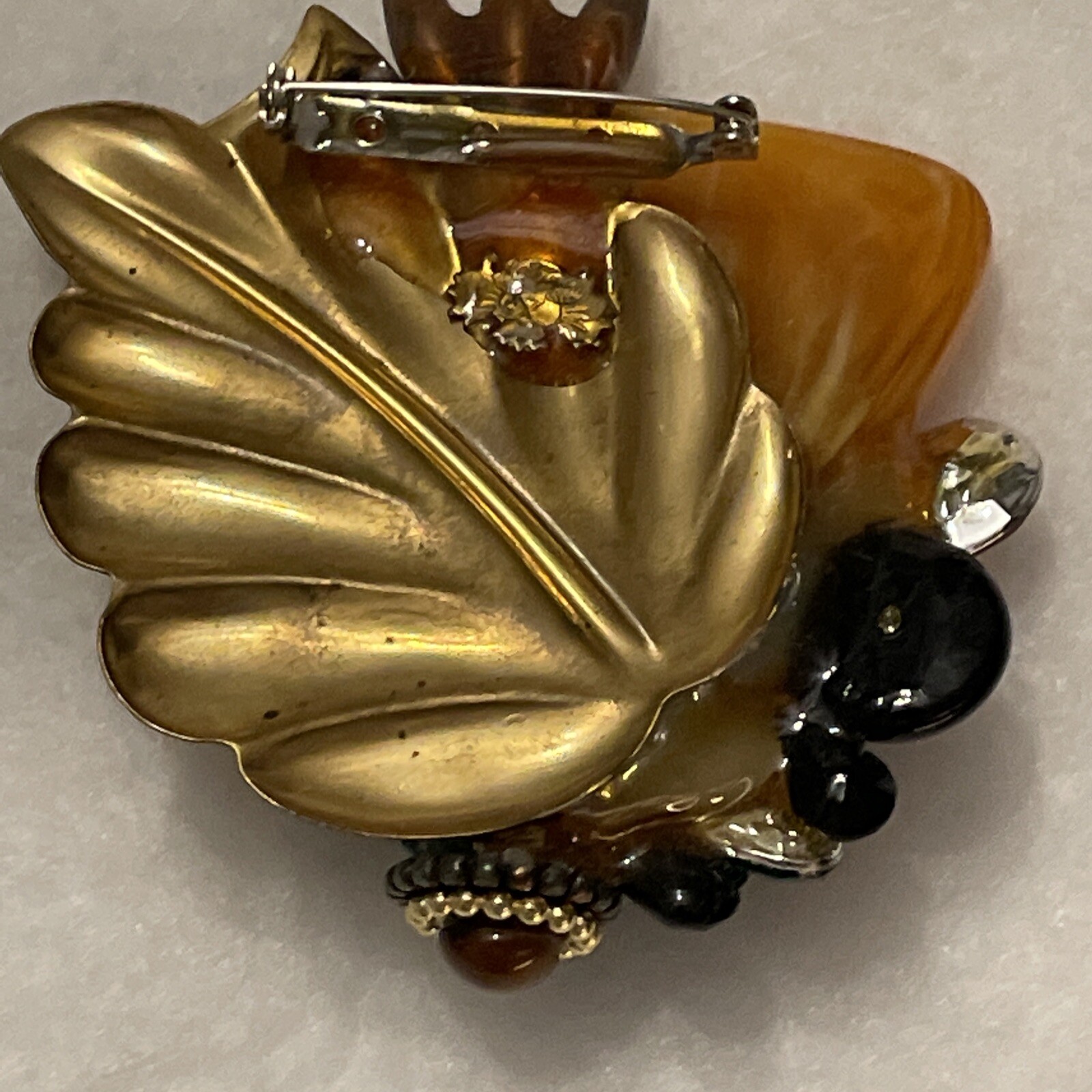 Vintage Signed KATRINA Large Statement Brooch 3” … - image 5