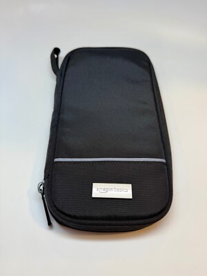 Amazon Basics RFID Travel Passport Wallet Organizer 10 x Inches, Black 