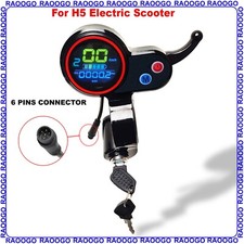 Display Throttle H5 Electric Scooter Accelerator Ignition Key Voltmeter Cut Off