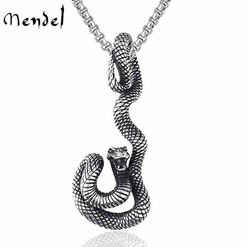 THE MEN THING INFINITY SNAKE - Titanium Steel Snake Pendant with 24inch  Round Box Chain for Men & Boys : Amazon.in: Fashion