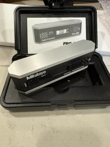 Mitutoyo Digital Protractor, Pro 360, .1Deg