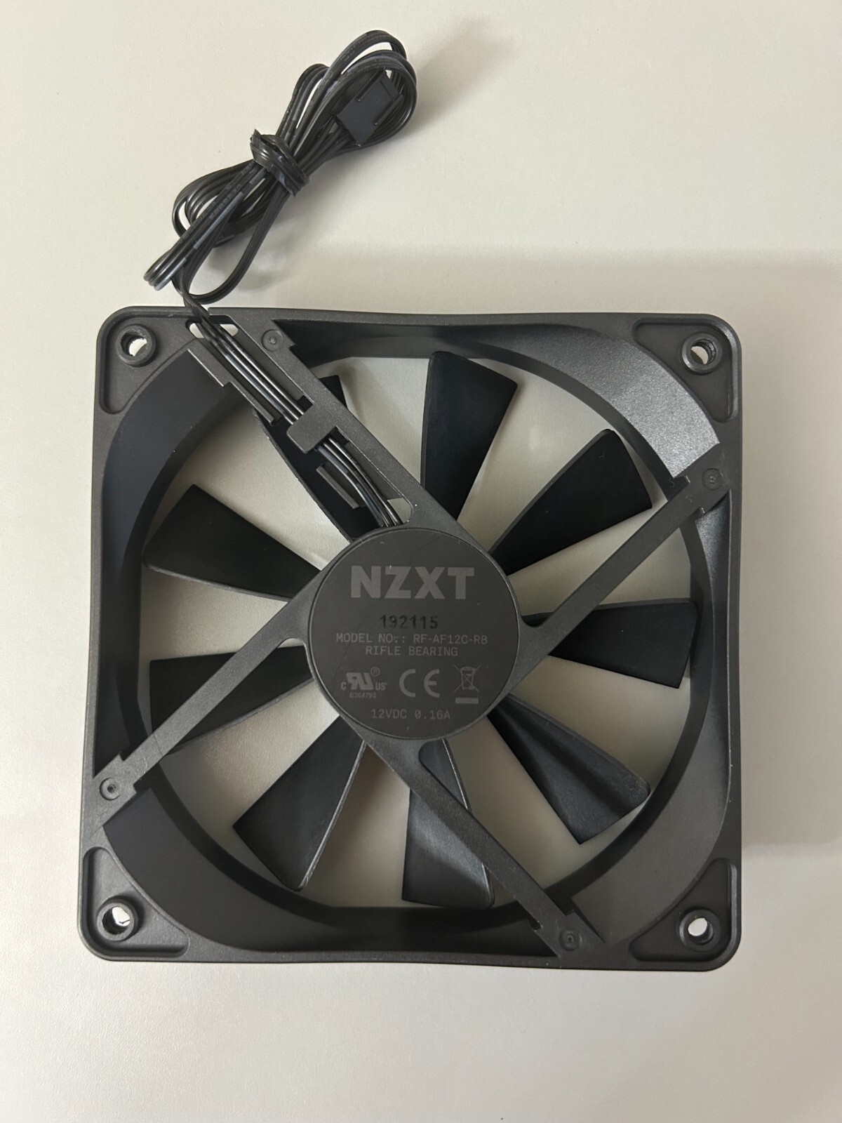 NZXT Rifle Bearing 120mm Case Fan RFAF12CRB 12VDC 0.16A eBay