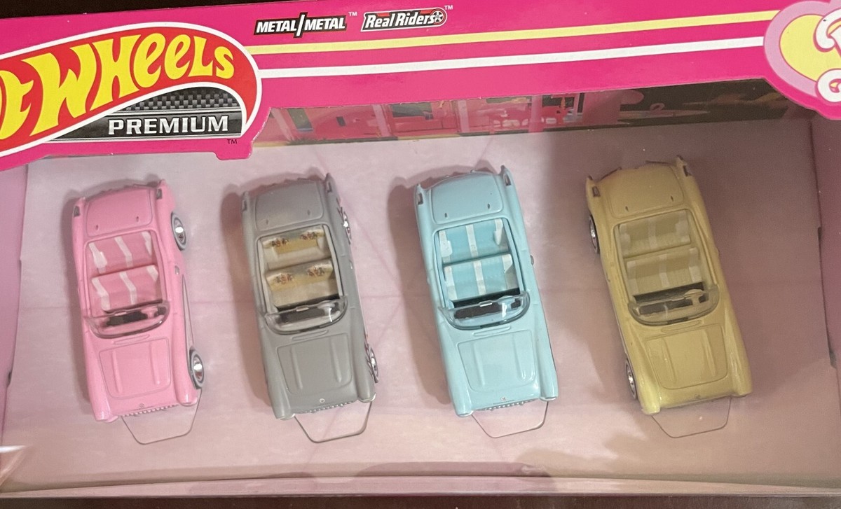 Hot Wheels Collectors BARBIE THE MOVIE CORVETTE 4-Pack In Hand NEW