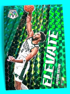 Jayson Tatum 2020-21 Panini Mosaic Prizm Elevate Green Prizms #25