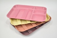 Dental Divided Tray Plastic Instrument Setup Trays Sterilizable Various Color