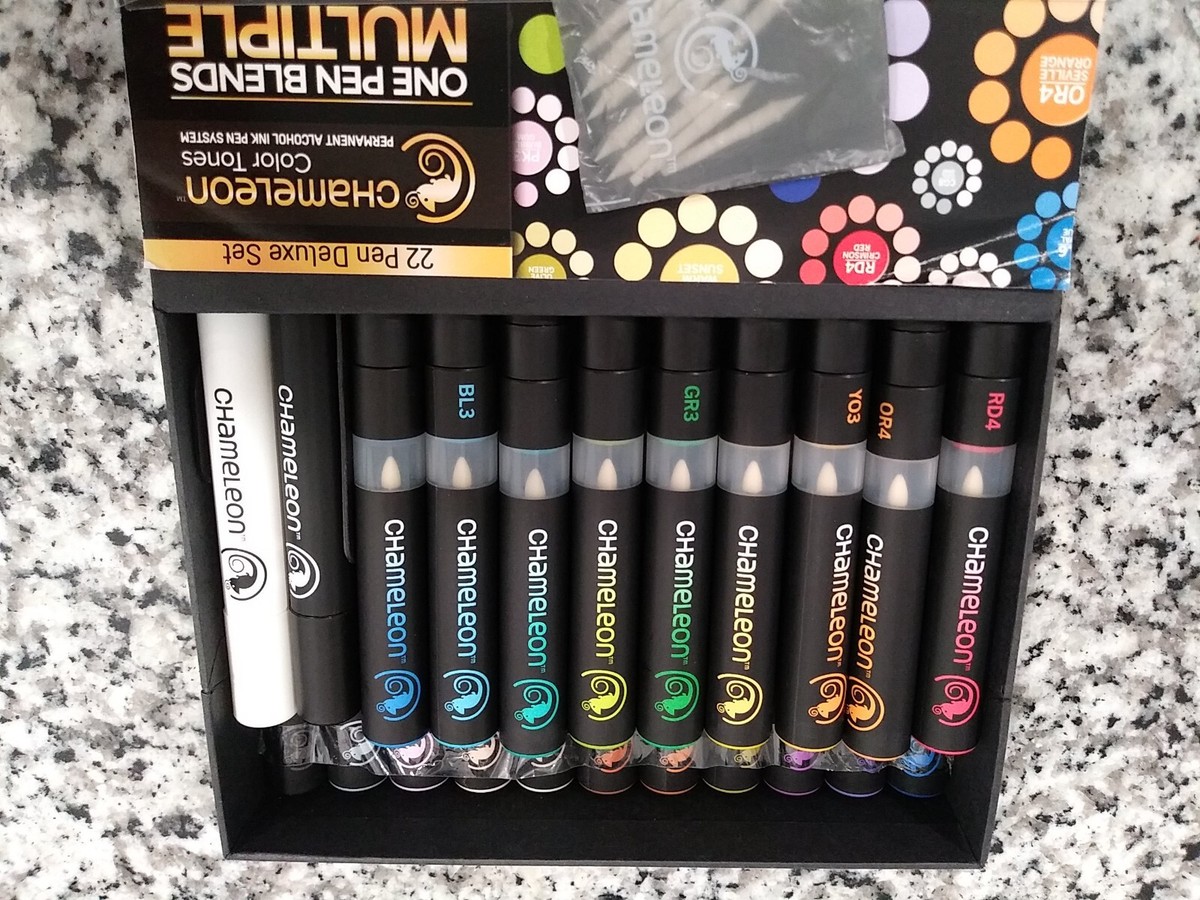Chameleon Color Tone Markers 22 Deluxe Pen Set | eBay