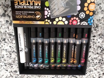 Chameleon Color Tone Markers 22 Deluxe Pen Set | eBay