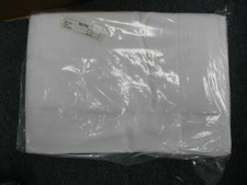 1 king size white hotel flat sheet T180 percale hotel 108x110 cotton rich NEW