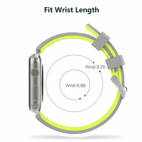 Silicone Sport Watch Band Strap for Apple Watch Series 9 8 7 6 5 4 3 2 1 Ultra 2 - Picture 45 of 46