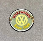 VINTAGE VW VOLKSWAGEN PORCELAIN SIGN CAR GAS OIL TRUCK MOTORCYCLE