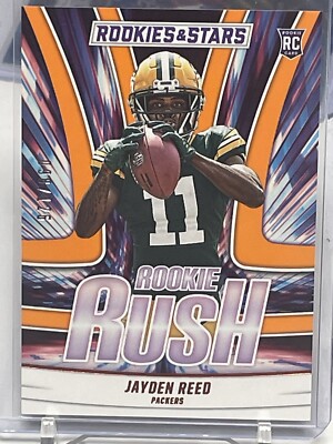 2023 Panini Rookies & Stars Jayden Reed ORANGE Rookie Rush- # /125 Packers RC