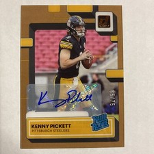 2022 Donruss Clearly Bronze Kenny Pickett ROOKIE Auto 65/75 AC