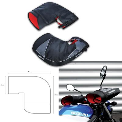 Oxford OX395 Rainseal Motorcycle Handlebar Super Muffs Black UK
