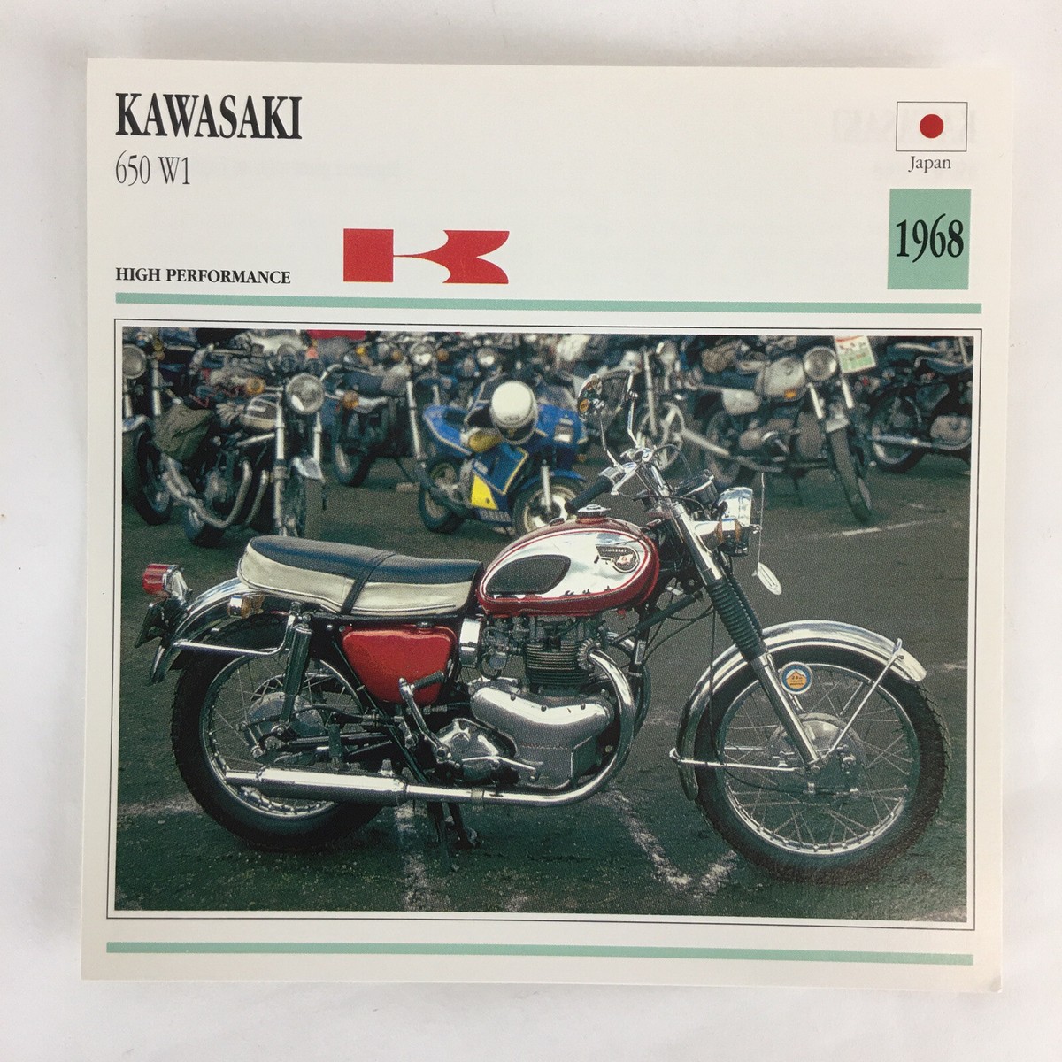 kawasaki w-1 650ccシート Kawasaki 650 W1 - 1968 Spec Sheet Info Card | eBay