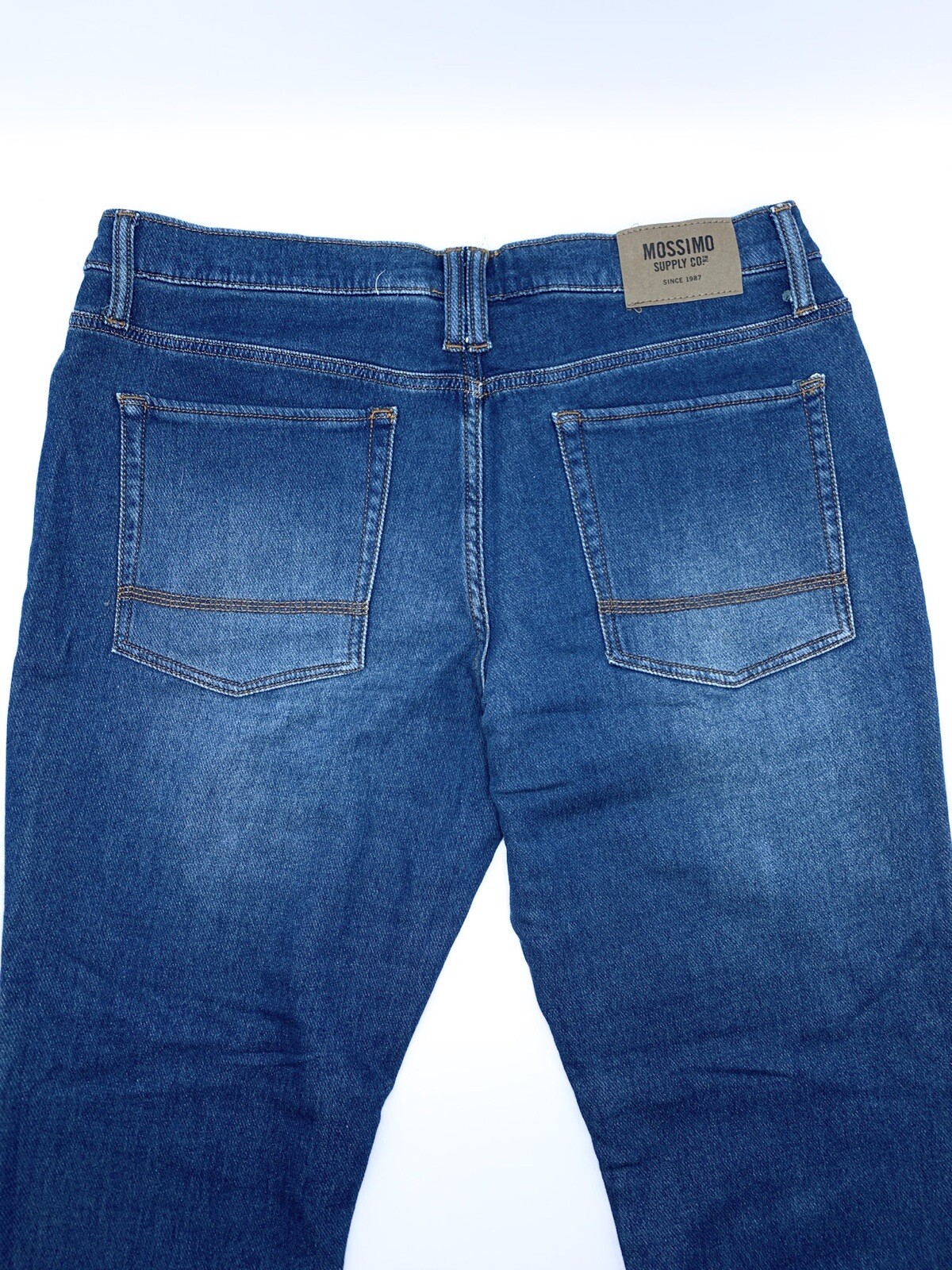 Mossimo Supply Co 5 Pocket Design Blue Straight Jeans… Gem