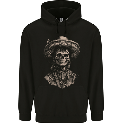 DOTD Day of the Dead Sugar Skull Childrens Kids Hoodie - Picture 3 of 3