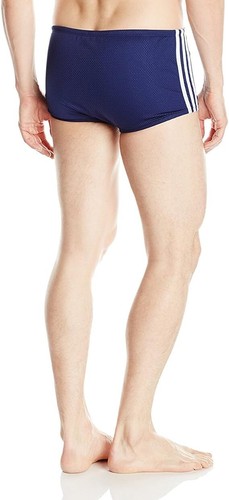 New ADIDAS Men's Mesh Drag Swim Briefs Suit Trunks Navy 30 - Picture 3 of 5