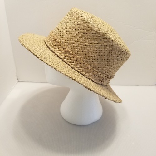 Vtg Donna Karan DKNY Woven Straw Hat Red Cherries Women's Sz Small/Med Beach - Picture 6 of 9