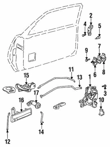 Cilindro de bloqueo genuino GM 1991-1999 Buick Oldsmobile Pontiac Cadillac 12457613 Foto 3 de 3