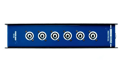 EC Extension DropBox Neutrik TRUE1 Power thru to 6 Gray PowerCON Connectors