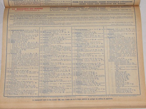 04C16 LIVRE BROCHE NOMENCLATURE DES COMMUNES DE FRANCE POSTE ET PTT VERS 1970 - Picture 3 of 6