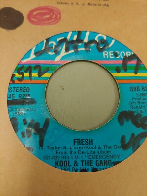 KOOL & THE GANG FRESH 7'' VINYL 45RPM RARE OOP VERY GOOD