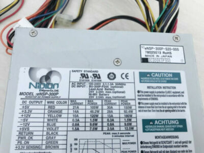 Nipron eNSP-300P 300W industrial computer equipment medical power eNSP-300P-S20-