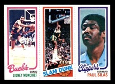1980 Topps Basketball #110 Moncrief Shelton Silas NM/MT *e21