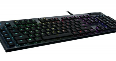 Logitech G815 LIGHTSYNC RGB kabelgebundene mechanische Gaming-Tastatur mit Low Profile GL