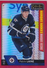 16-17 OPC Platinum Patrik Laine /199 Rookie Red Prism OPEECHEE Jets 2016