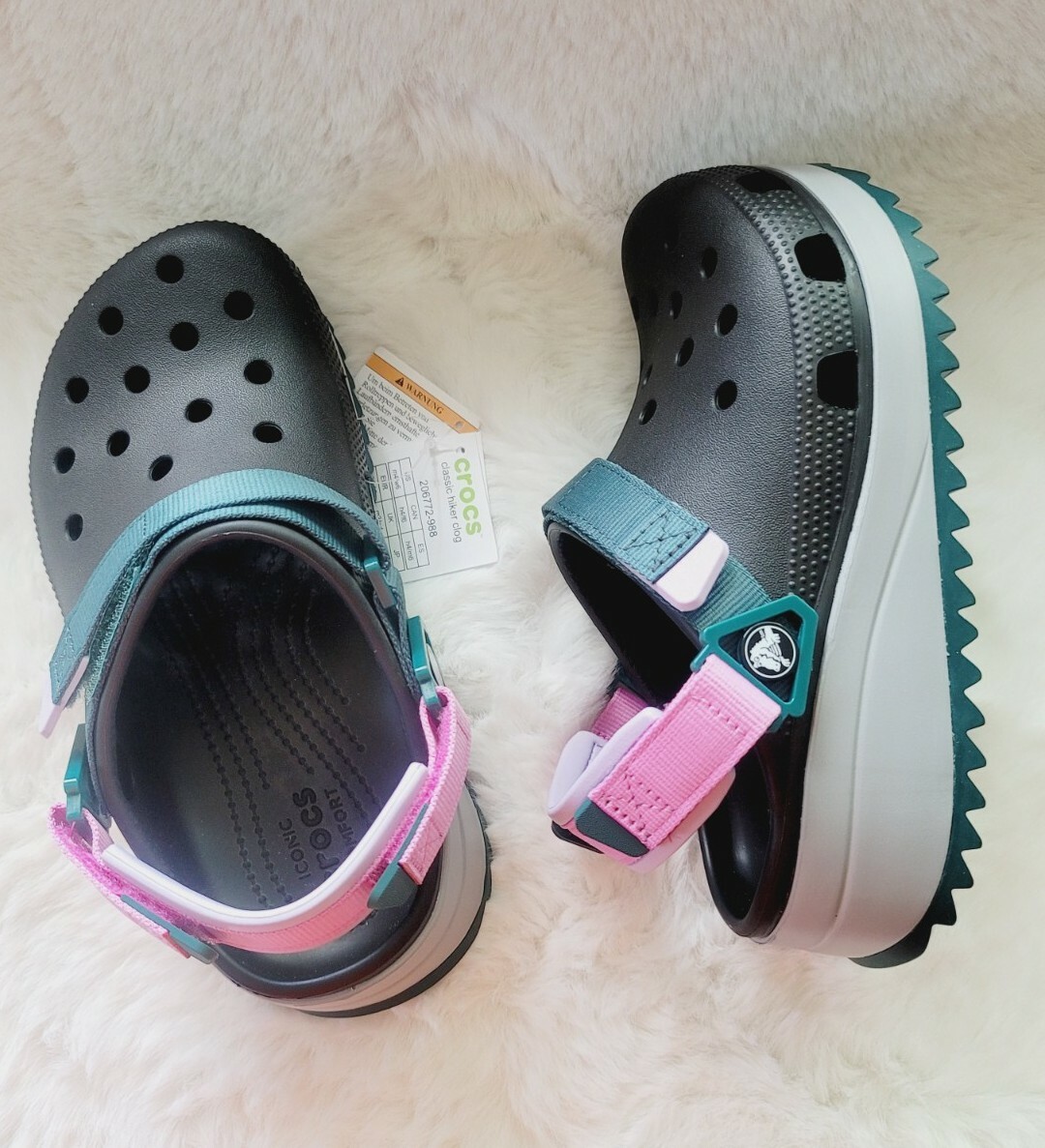 ◆CROCS◆ Public Classic Hiker Clog WT 23SUCL206772 New CROCS Mens CLASSIC HIKER CLOG 23SUCL206772-Z1FS MULTI US