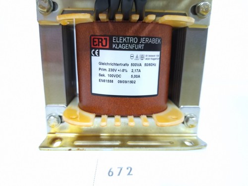 Elektro Jerabek Gleichrichtertrafo EN61558 09/09/1502 - Picture 2 of 4
