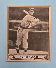 1940 Play Ball Chet Laabs #206 Card