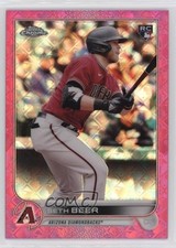2022 Topps Chrome Logofractor Edition Pink Refractor /199 Seth Beer #93 r9d