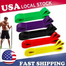 Heavy Duty Resistance Bands Set 5 Loop for Gym Exercise Pull up Fitness Workout