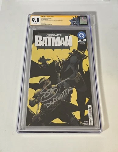 Absolute Batman #2 CGC SS 9.8 Grade SIGNED Snyder & Dragotta Cover A First Print