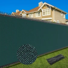 6X25FT Privacy Screen Fence, Heavy Duty Fencing Shade Cover, 170GSM 90% Block...