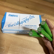 Marvy Calligraphy Pens Lot of 3 - Green 5.0 mm