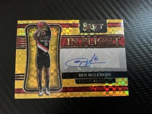 2021-22 PANINI SELECT IN FLIGHT SIGNATURES ***BEN MCLEMORE SIGNED 8/10***