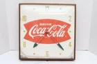 1950's-60's Vintage "Enjoy" Coca-Cola Elec Bubble Clock - 15x15 1/2 Not Running