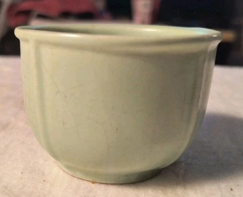 1942 Frankoma Pottery Silver Sage Miniature Sugar Bowl 93B No Damage