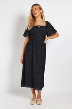Dorothy Perkins Black Midi Dress Womens Occasion Dresses