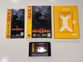 Mortal Kombat II (Sega 32X, 1994) CIB Complete in Box with Manual N MINT
