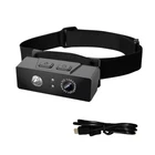 2 in 1 Head-mounted Action Camera 1080P HD Outdoor Sports Camcorder w/ LED Light