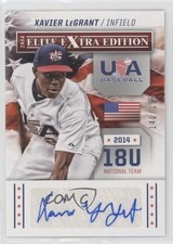 2014 Elite Extra Edition USA Baseball 18U Signatures Xavier Legrant #5 Auto 9gj
