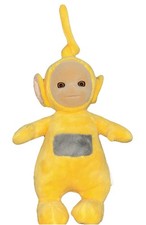 Teletubbies Laa Laa Talks Plush Doll Jumps 12" 2016 Stuffed Toy Sound Works