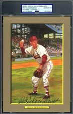 Red Schoendienst Gem Mint 10 PSA DNA Signed Perez Steele Great Moments Postcard 