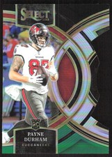 4834J 2023 Panini Select #155 Payne Durham Black and Green Prizms Die Cuts
